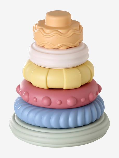 Sensory stacking pyramid multicoloured 
