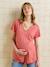 V-neck nursing t-shirt old rose 