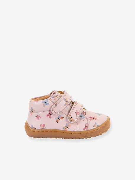 FRODDO baby's first steps barefoot printed shoes beige+light pink 