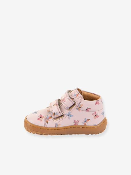 FRODDO baby's first steps barefoot printed shoes beige+light pink 