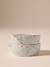 Set of 2 Ceramic Cat Bowls, FAMILY ecru+printed white 