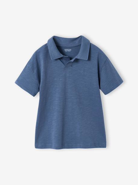 Plain polo shirt for boys blue 