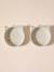 Set of 2 Ceramic Cat Bowls, FAMILY ecru+printed white 