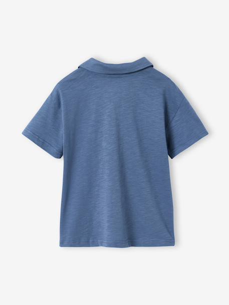 Plain polo shirt for boys blue 