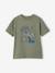 Boy's short-sleeved t-shirt lichen+marl white 