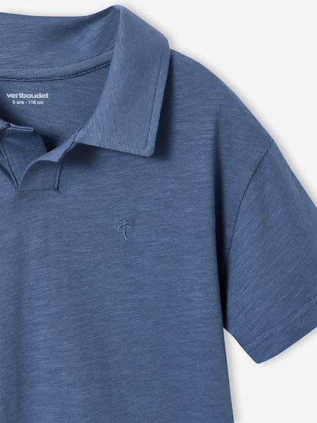 Plain polo shirt for boys blue 