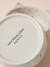 Set of 2 Ceramic Cat Bowls, FAMILY ecru+printed white 