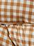 Quilted pet basket FAMILY clay beige+hazel+striped white 