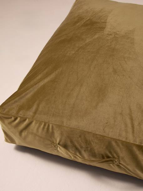 Velvet mattress sleeve rectangle khaki 