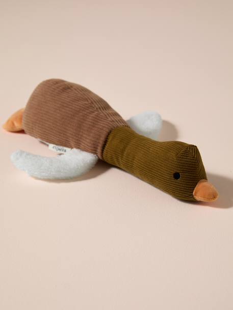 Multi-textured duck dog toy hazel 