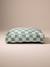 Cotton mattress cover for rectangular mattresses chequered blue+striped white 