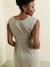 Sleeveless maternity dress khaki 