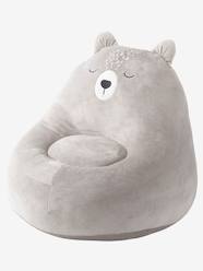 Bedroom Furniture & Storage-Furniture-Bear Armchair with Faux Fur