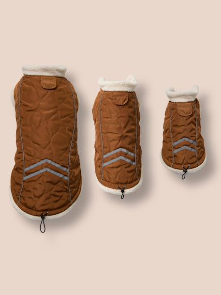 Dog rain coat caramel 