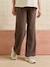 Straight leg maternity trousers chocolate 