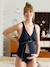 Reversible maternity swimsuit khaki 