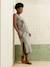 Sleeveless maternity dress khaki 