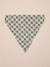 Cotton dog bandana chequered beige+printed brown+printed white 