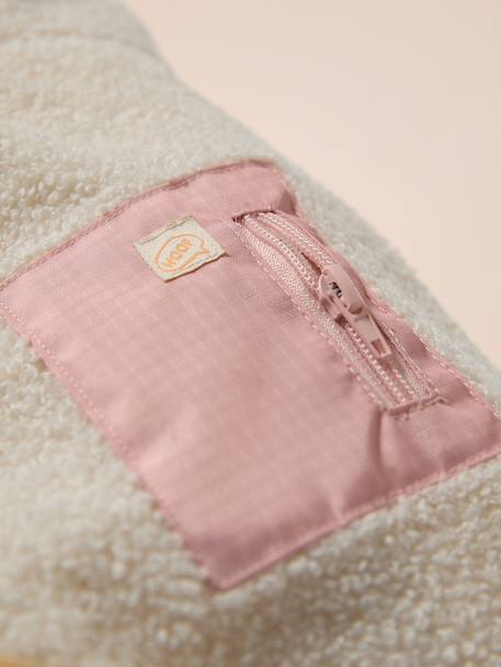 Fleece dog coat beige+khaki 