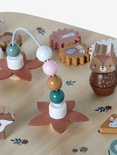 FSC® wooden activity table ecru+wood 