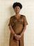Satin maternity maxi dress bronze 