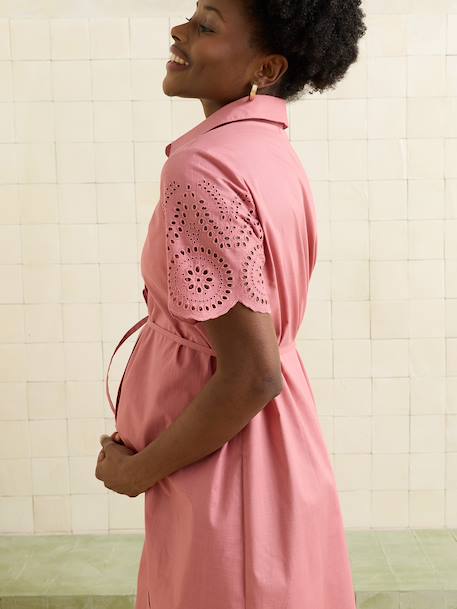 Nursing shirt dress rose 