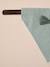 Striped cotton dog bandana sage green 