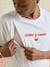 Nursing clothes short-sleeved T-shirt white 