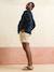 Maternity shorts in twill beige 