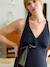 Reversible maternity swimsuit khaki 