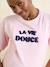 Organic cotton nursing clothes short-sleeved T-shirt rose 