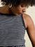 Nursing clothes long tank top dress black 
