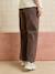 Straight leg maternity trousers chocolate 