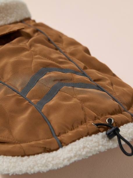 Dog rain coat caramel 