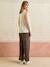Straight leg maternity trousers chocolate 