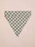 Cotton dog bandana chequered beige+printed brown+printed white 