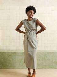 Sleeveless maternity dress