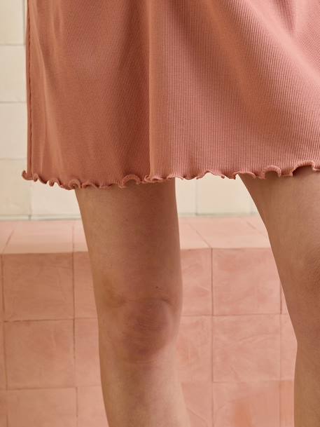 Organic cotton crossover nursing nightie old rose 