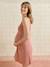 Organic cotton crossover nursing nightie old rose 