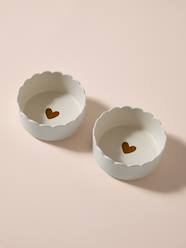 Bedding & Decor-Decoration-Pet Accessories-Feeding Bowls-Pack of 2 scalloped ceramic bowls