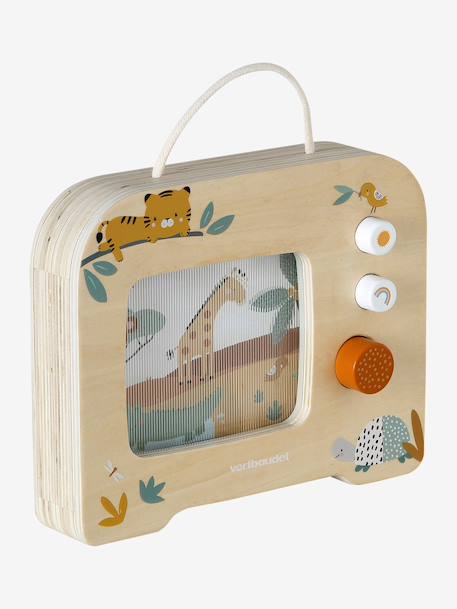 FSC® wooden musical television yellow 