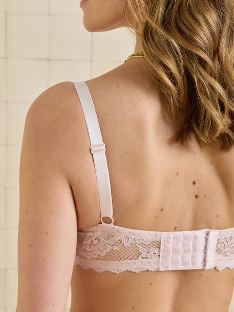Pack of 2 lace nursing bras pale pink 