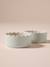Pack of 2 scalloped ceramic bowls ecru 