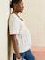 Maternity blouse with V-neck ecru 