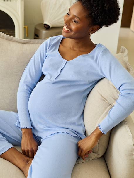 Nursing clothes pyjamas lavender 