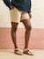 Maternity shorts in twill beige 