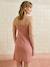 Organic cotton crossover nursing nightie old rose 
