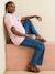 Organic cotton nursing clothes short-sleeved T-shirt rose 