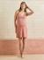 Organic cotton crossover nursing nightie old rose 