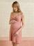 Organic cotton crossover nursing nightie old rose 